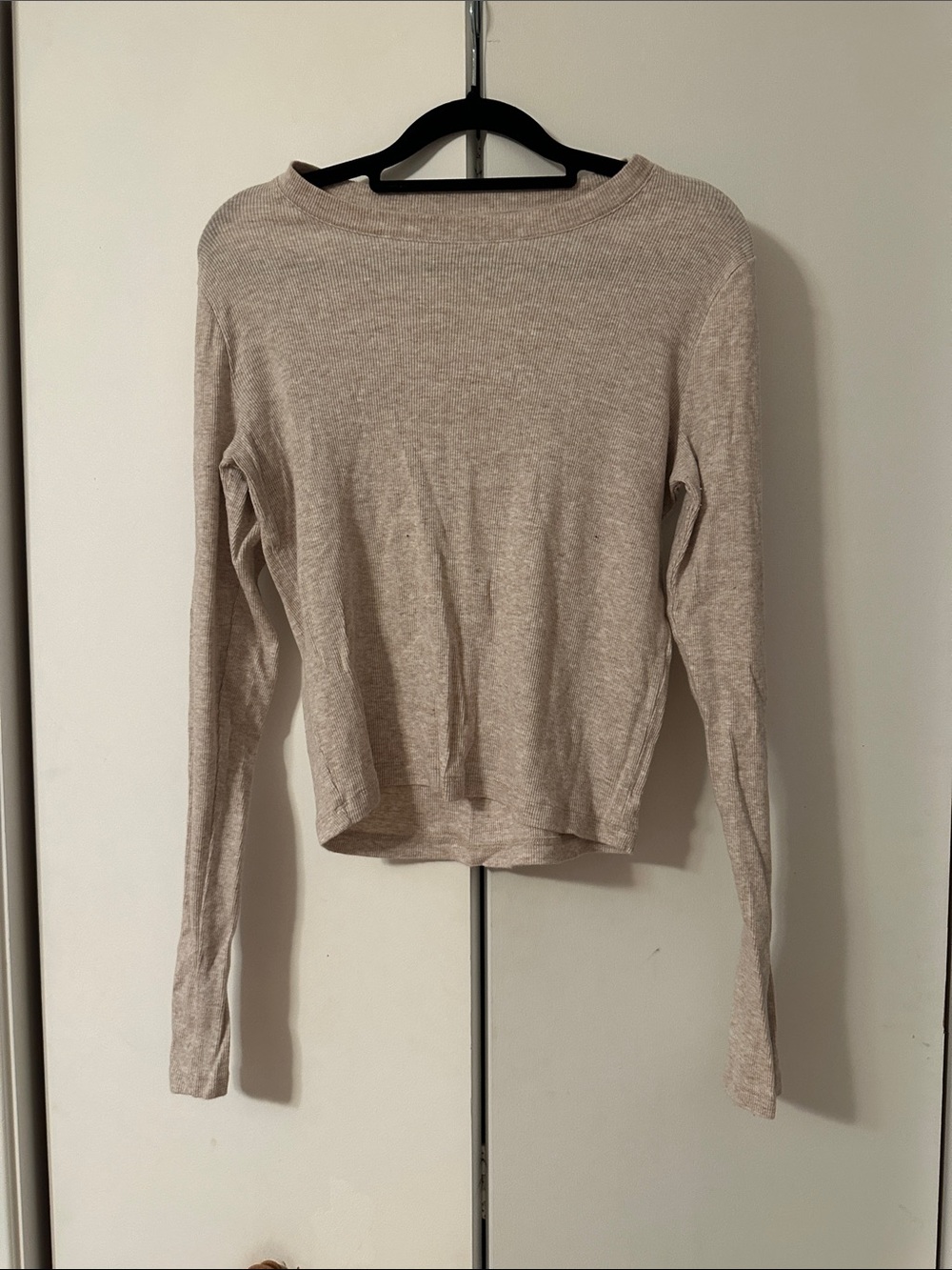 Hollister Ribbed Long Sleeve Tee